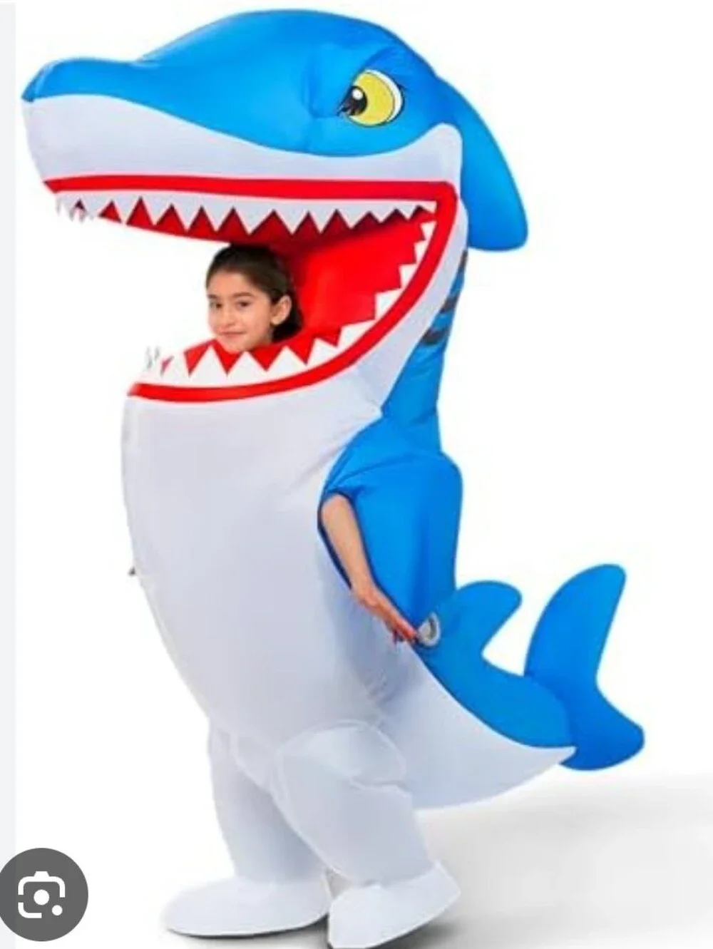 Spooktacular Creations Inflatable Shark Costume Kids New 7-10 Yrs Halloween